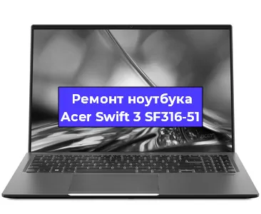 Чистка от пыли и замена термопасты на ноутбуке Acer Swift 3 SF316-51 в Тюмени